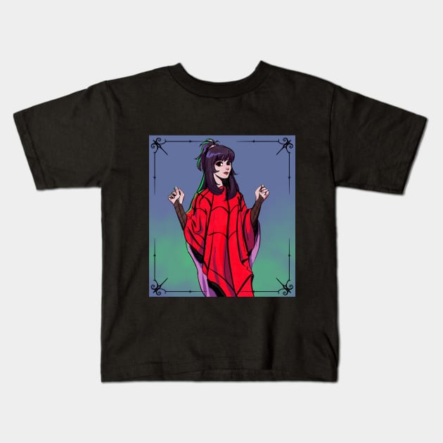 Lydia Deetz - Beetlejuice Kids T-Shirt by rafafloresart